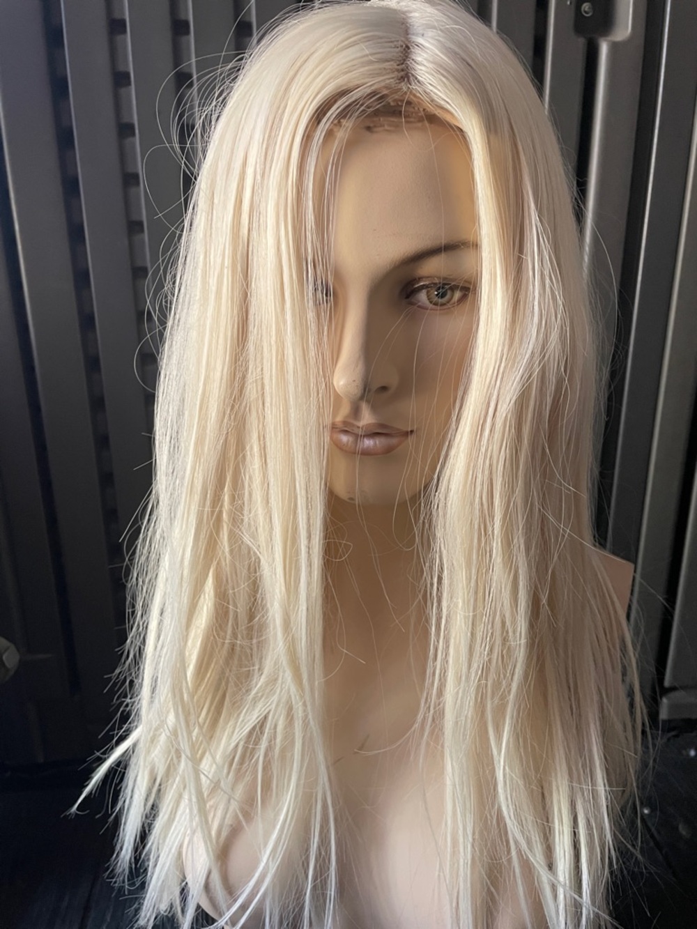 Blonde Long Straight Women's Wig - Natural Platinum Blonde